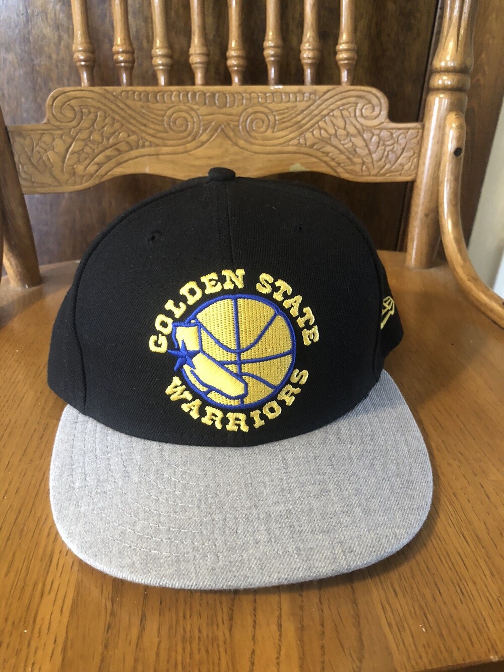 Golden State Warriors Men's 59FIFTY New Era Hat Hardwood Classics Black One Size